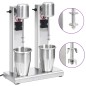 vidaXL Batidora de batidos con doble vaso de acero inoxidable 2 L vidaXL Batidora de batidos con doble vaso de acero inoxidable 2 L
