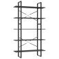 vidaXL Estantería 5 niveles madera ingeniería gris 100x30x175 cm vidaXL Estantería 5 niveles madera ingeniería gris 100x30x175 cm