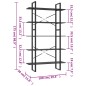 vidaXL Estantería 5 niveles madera ingeniería gris 100x30x175 cm vidaXL Estantería 5 niveles madera ingeniería gris 100x30x175 cm