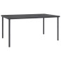 vidaXL Juego de comedor para jardín 7 piezas acero y textilene negro vidaXL Juego de comedor para jardín 7 piezas acero y textilene negro
