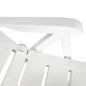 vidaXL Set de mesa y sillas bistró de jardín 3 piezas plástico blanco