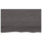 vidaXL Encimera baño madera maciza tratada gris oscuro 100x60x(2-4) cm vidaXL Encimera baño madera maciza tratada gris oscuro 100x60x(2-4) cm