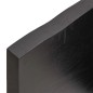 vidaXL Encimera baño madera maciza tratada gris oscuro 100x60x(2-4) cm vidaXL Encimera baño madera maciza tratada gris oscuro 100x60x(2-4) cm