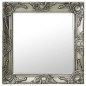 vidaXL Espejo de pared estilo barroco plateado 50x50 cm vidaXL Espejo de pared estilo barroco plateado 50x50 cm