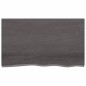 vidaXL Tablero mesa madera roble tratada gris oscuro 100x60x(2-4) cm