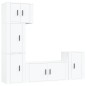 vidaXL Set de muebles para TV 5 piezas madera contrachapada blanco