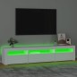 vidaXL Mueble de TV con luces LED blanco 195x35x40 cm vidaXL Mueble de TV con luces LED blanco 195x35x40 cm
