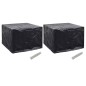 vidaXL Fundas de muebles de jardín 2 uds 8 ojales 122x112x98 cm vidaXL Fundas de muebles de jardín 2 uds 8 ojales 122x112x98 cm