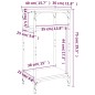 vidaXL Mesa auxiliar madera contrachapada gris Sonoma 40x30x75 cm vidaXL Mesa auxiliar madera contrachapada gris Sonoma 40x30x75 cm