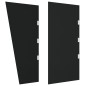 vidaXL Panel lateral puerta de carpa 2 piezas vidrio templado negro vidaXL Panel lateral puerta de carpa 2 piezas vidrio templado negro