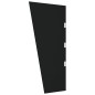 vidaXL Panel lateral puerta de carpa 2 piezas vidrio templado negro vidaXL Panel lateral puerta de carpa 2 piezas vidrio templado negro