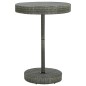 vidaXL Mesa bar y taburetes jardín 5 pzas madera acacia ratán PE gris