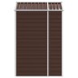 vidaXL Cobertizo de jardín acero galvanizado marrón 191x130x198 cm vidaXL Cobertizo de jardín acero galvanizado marrón 191x130x198 cm