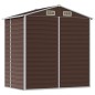 vidaXL Cobertizo de jardín acero galvanizado marrón 191x130x198 cm vidaXL Cobertizo de jardín acero galvanizado marrón 191x130x198 cm
