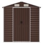 vidaXL Cobertizo de jardín acero galvanizado marrón 191x300x198 cm vidaXL Cobertizo de jardín acero galvanizado marrón 191x300x198 cm