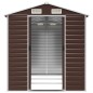 vidaXL Cobertizo de jardín acero galvanizado marrón 191x300x198 cm vidaXL Cobertizo de jardín acero galvanizado marrón 191x300x198 cm