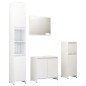 vidaXL Juego de muebles de baño 4 pzas madera ingeniería blanco brillo vidaXL Juego de muebles de baño 4 pzas madera ingeniería blanco brillo