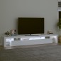 vidaXL Mueble de TV con luces LED blanco 260x36,5x40 cm vidaXL Mueble de TV con luces LED blanco 260x36,5x40 cm
