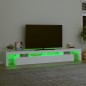 vidaXL Mueble de TV con luces LED blanco 260x36,5x40 cm vidaXL Mueble de TV con luces LED blanco 260x36,5x40 cm