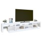 vidaXL Mueble de TV con luces LED blanco 260x36,5x40 cm vidaXL Mueble de TV con luces LED blanco 260x36,5x40 cm