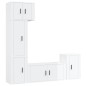 vidaXL Set de muebles de TV 5 pzas madera contrachapada blanco brillo vidaXL Set de muebles de TV 5 pzas madera contrachapada blanco brillo