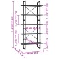vidaXL Estantería de 5 niveles madera de ingeniería gris 80x30x175 cm vidaXL Estantería de 5 niveles madera de ingeniería gris 80x30x175 cm