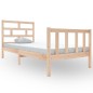 vidaXL Estructura de cama madera maciza de pino 90x190 cm