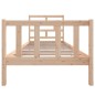 vidaXL Estructura de cama madera maciza de pino 90x190 cm