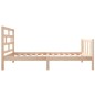 vidaXL Estructura de cama madera maciza de pino 90x190 cm