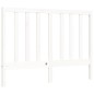 vidaXL Estructura de cama con cabecero madera maciza blanco 140x200 cm