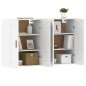 vidaXL Armarios de pared 2 uds madera de ingeniería blanco vidaXL Armarios de pared 2 uds madera de ingeniería blanco