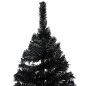 vidaXL Árbol de Navidad preiluminado con luces y bolas negro 240 cm vidaXL Árbol de Navidad preiluminado con luces y bolas negro 240 cm