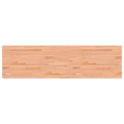 vidaXL Tablero de banco de trabajo madera maciza de haya 200x55x2,5 cm