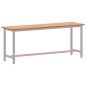 vidaXL Tablero de banco de trabajo madera maciza de haya 200x55x2,5 cm vidaXL Tablero de banco de trabajo madera maciza de haya 200x55x2,5 cm
