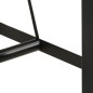 vidaXL Mesa alta de hierro y madera maciza de acacia 110x55x107 cm