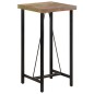 vidaXL Mesa alta de hierro y madera maciza reciclada 55x55x107 cm vidaXL Mesa alta de hierro y madera maciza reciclada 55x55x107 cm