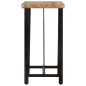 vidaXL Mesa alta de hierro y madera maciza reciclada 55x55x107 cm vidaXL Mesa alta de hierro y madera maciza reciclada 55x55x107 cm