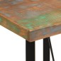 vidaXL Mesa alta de hierro y madera maciza reciclada 55x55x107 cm vidaXL Mesa alta de hierro y madera maciza reciclada 55x55x107 cm