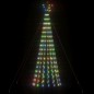 vidaXL Árbol de Navidad cono de luz 275 LEDs de colores 180 cm vidaXL Árbol de Navidad cono de luz 275 LEDs de colores 180 cm