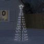 vidaXL Árbol de Navidad cono con estacas 220 LEDs blanco frío 180 cm vidaXL Árbol de Navidad cono con estacas 220 LEDs blanco frío 180 cm