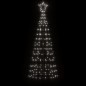 vidaXL Árbol de Navidad cono con estacas 220 LEDs blanco frío 180 cm vidaXL Árbol de Navidad cono con estacas 220 LEDs blanco frío 180 cm