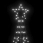 vidaXL Árbol de Navidad cono con estacas 220 LEDs blanco frío 180 cm vidaXL Árbol de Navidad cono con estacas 220 LEDs blanco frío 180 cm