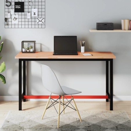 vidaXL Tablero de banco de trabajo madera maciza de haya 150x55x2,5 cm