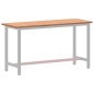 vidaXL Tablero de banco de trabajo madera maciza de haya 150x55x2,5 cm vidaXL Tablero de banco de trabajo madera maciza de haya 150x55x2,5 cm