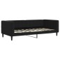 vidaXL Sofá cama nido con colchón terciopelo negro 90x190 cm