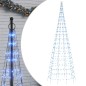 vidaXL Árbol de Navidad en asta de bandera 550 LED azul 300 cm vidaXL Árbol de Navidad en asta de bandera 550 LED azul 300 cm