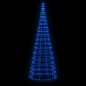 vidaXL Árbol de Navidad en asta de bandera 550 LED azul 300 cm vidaXL Árbol de Navidad en asta de bandera 550 LED azul 300 cm