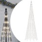 vidaXL Árbol de Navidad en asta de bandera 1534 LED blanco frío 500 cm vidaXL Árbol de Navidad en asta de bandera 1534 LED blanco frío 500 cm