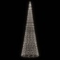 vidaXL Árbol de Navidad en asta de bandera 1534 LED blanco frío 500 cm vidaXL Árbol de Navidad en asta de bandera 1534 LED blanco frío 500 cm