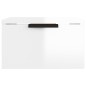 vidaXL Mesita de noche de pared blanco brillante 34x30x20 cm vidaXL Mesita de noche de pared blanco brillante 34x30x20 cm
